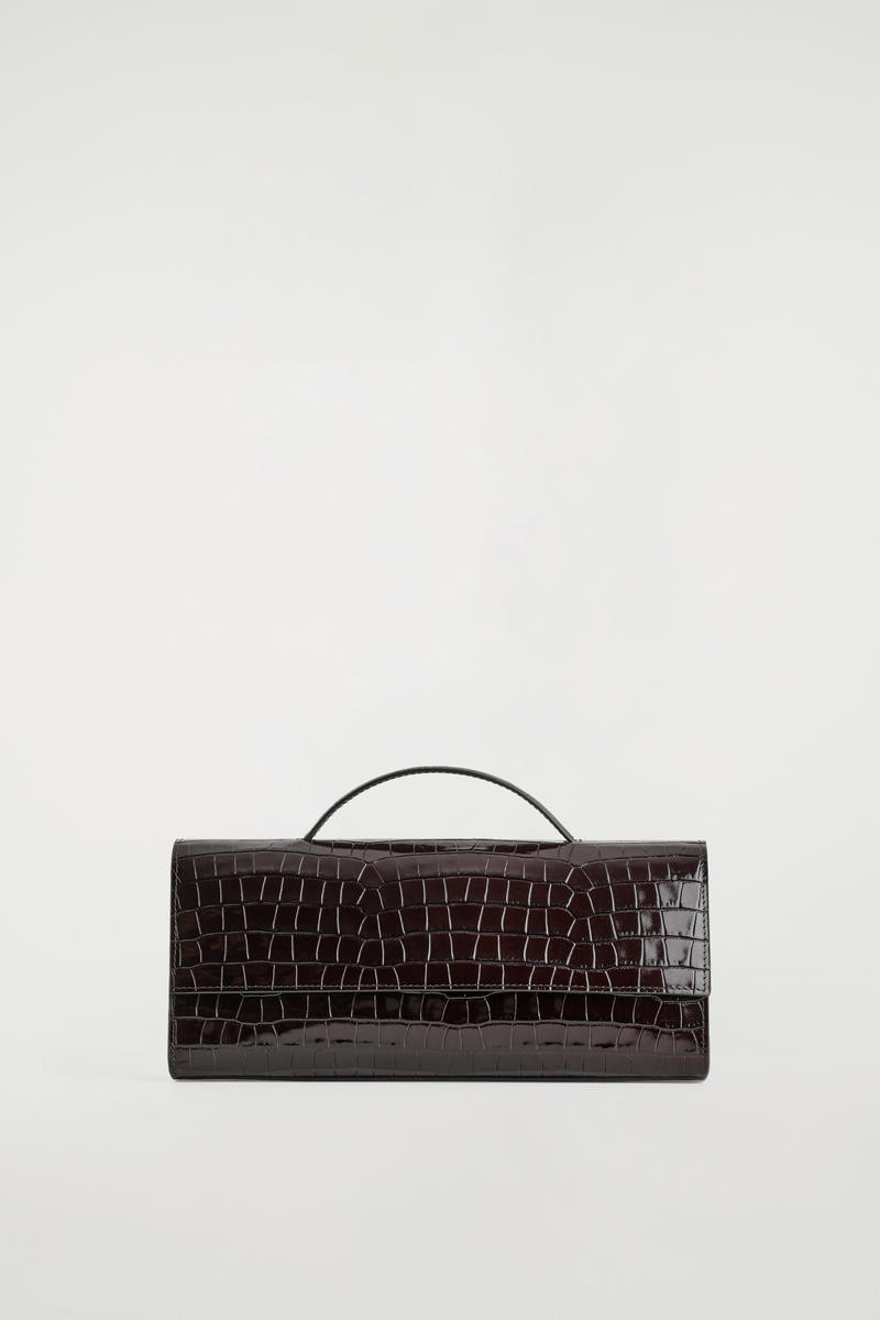 Gallery Clutch Bag - Crocodile-Effect Leather | COS (US)