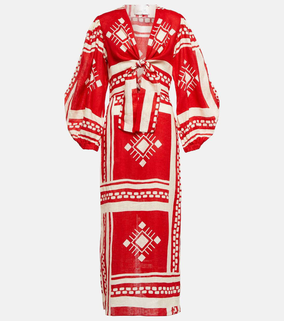 Printed linen maxi dress | Mytheresa (INTL)