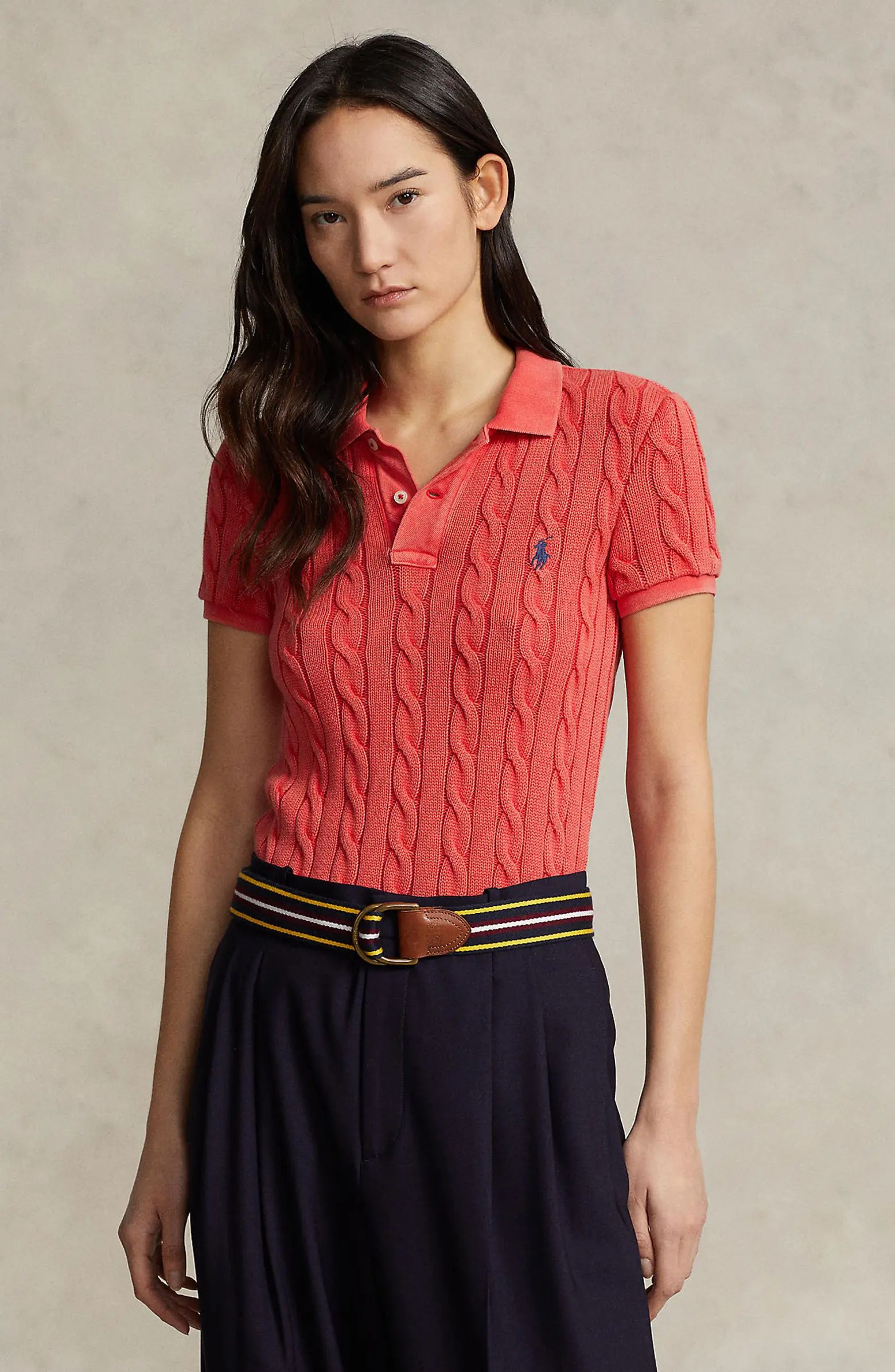 Cable Knit Polo Shirt | Nordstrom