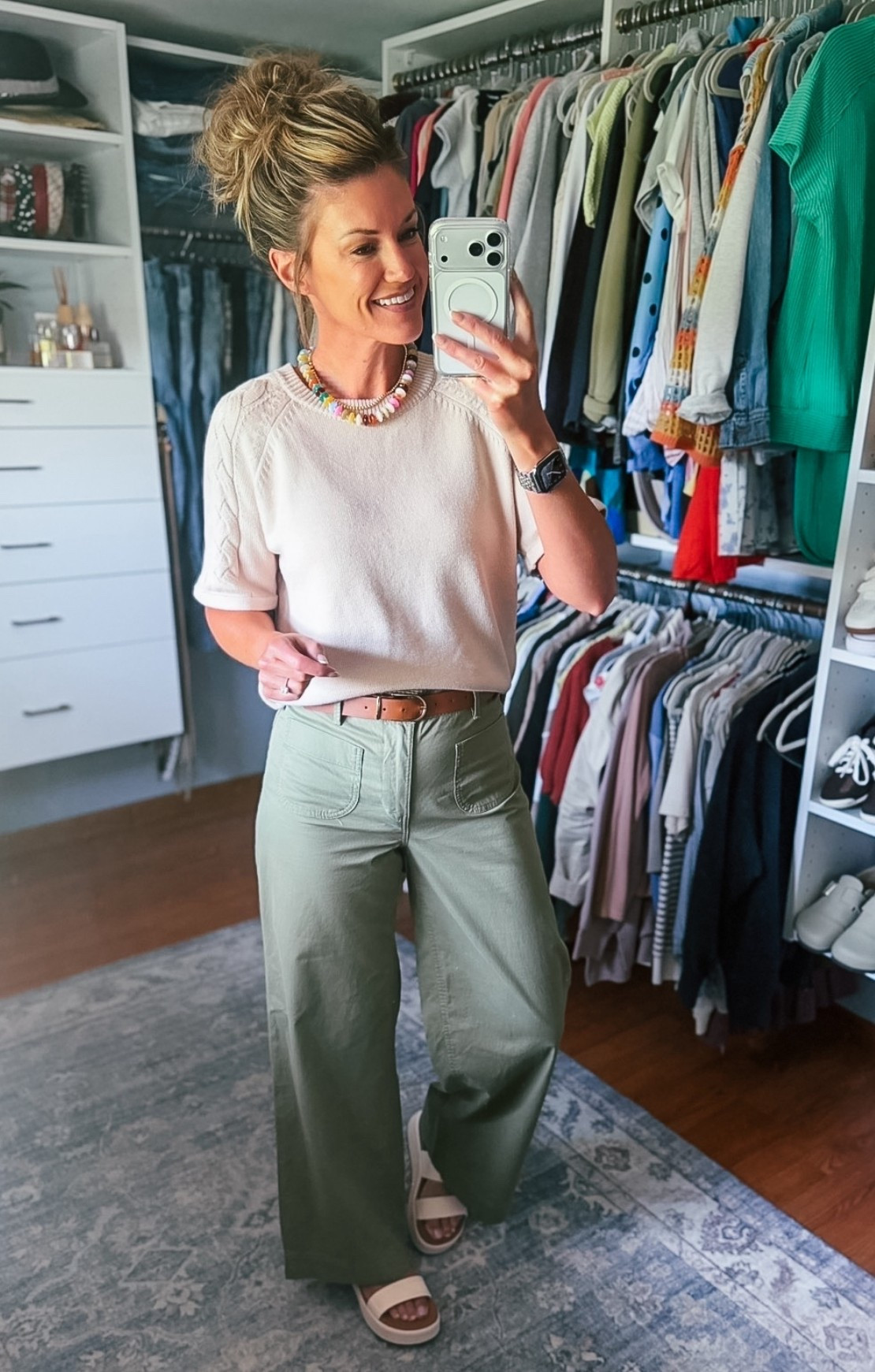 Work OOTD
Top and jacket/ small
Pants/ small regular length 
Sandals/ tts

#LTKootd #LTKSeasonal #LTKWorkwear