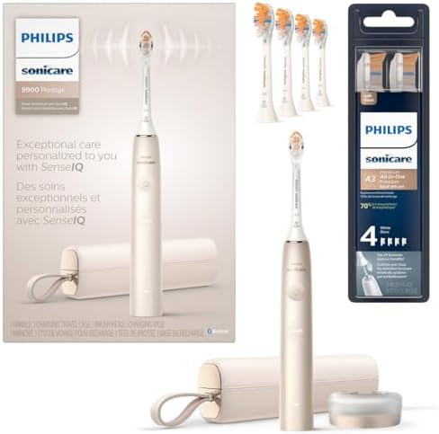 Philips Sonicare DiamondClean Prestige 9900 Rechargeable Electric Toothbrush with SenseIQ, 5 Prem... | Amazon (US)