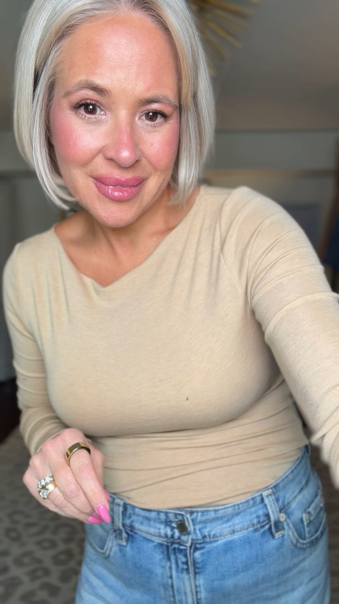 Basic tips to get you through the spring! This one is from Amazon and it is so cute. Perfect to wear with jeans! Wearing a size medium in the top and size 27 in jeans. 

women’s fashion, fall fashion, winter fashion, outfit inspo, everyday style, trendy outfits

#LTKootd #LTKOver40 #LTKSeasonal