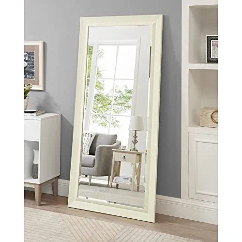 Framed Bevel Leaner Bedroom Mirror Full Length Mirror Standing Mirror Large Mirror Big Mirror Rec... | Walmart (US)