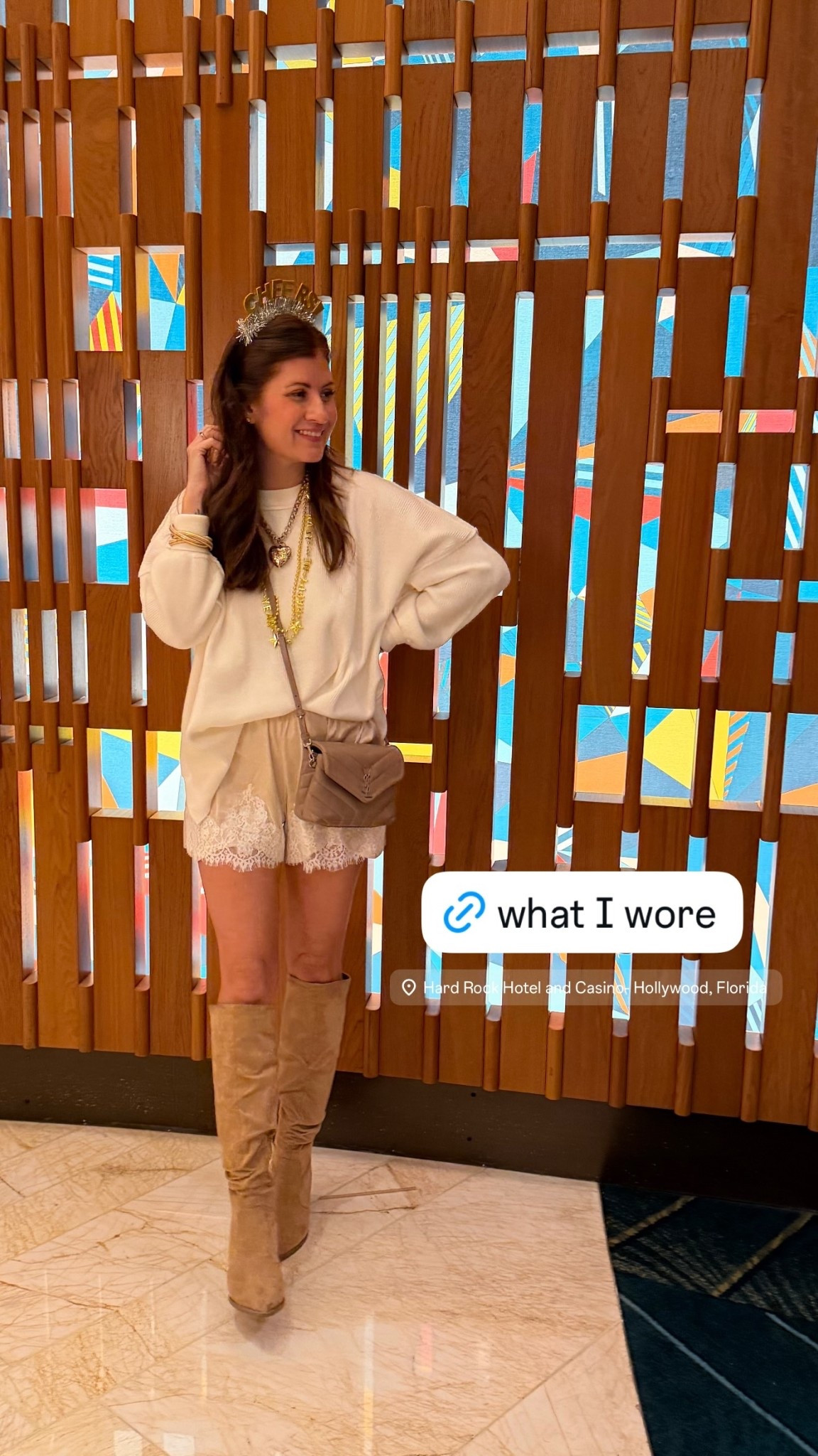 What I wore on New Year’s Eve!! Loving these satin lace, trim shorts! This elevated look could work for so many different occasions!

#LTKSeasonal #LTKOver40