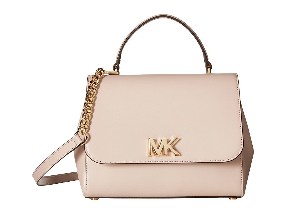 MICHAEL Michael Kors - Mott Medium Satchel (Soft Pink) Satchel Handbags | Zappos