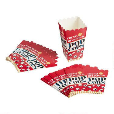 Fresh and Delicious Paper Popcorn Boxes 12 Pack | World Market