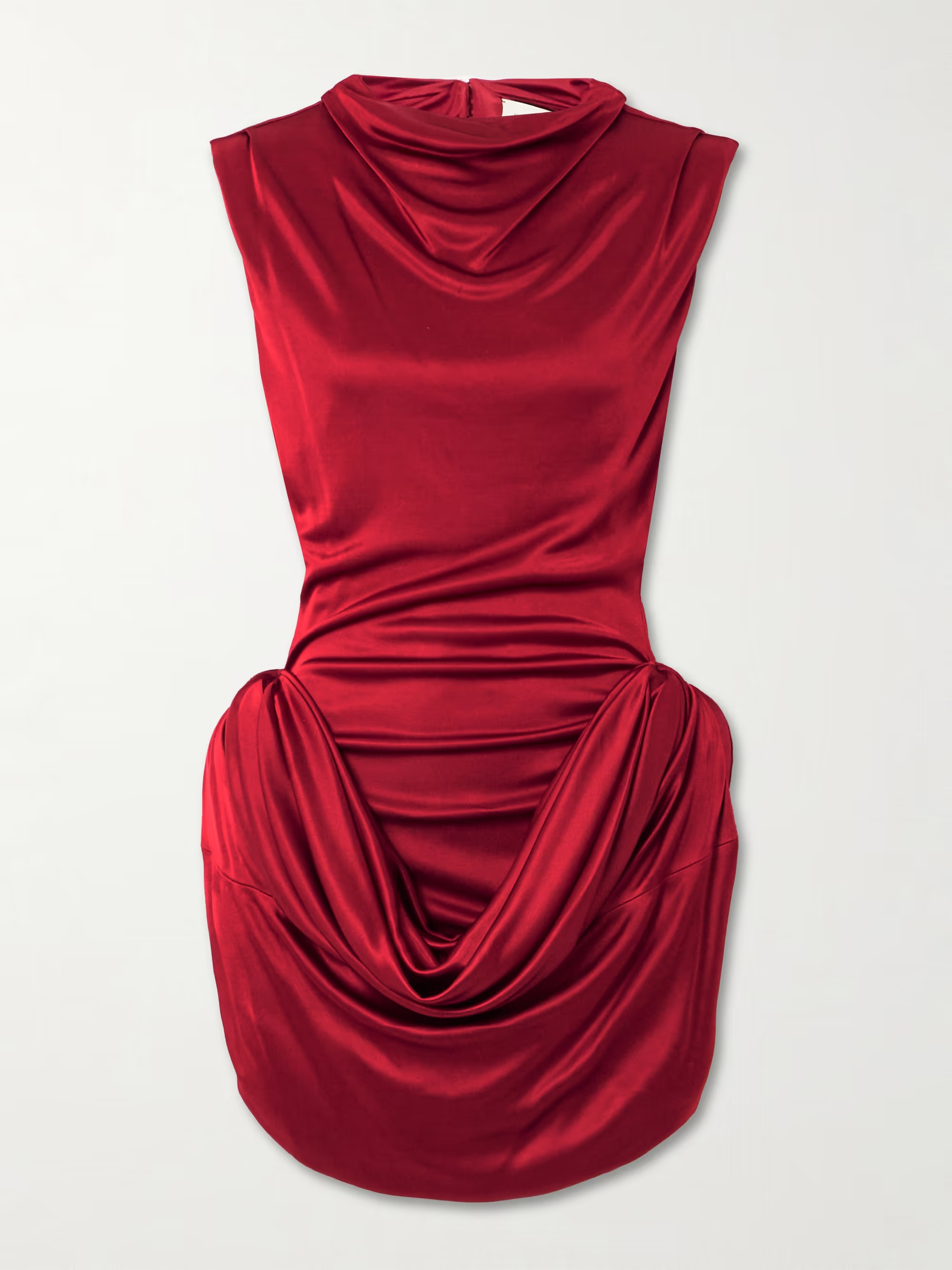 Draped satin-jersey mini dress | NET-A-PORTER (US)