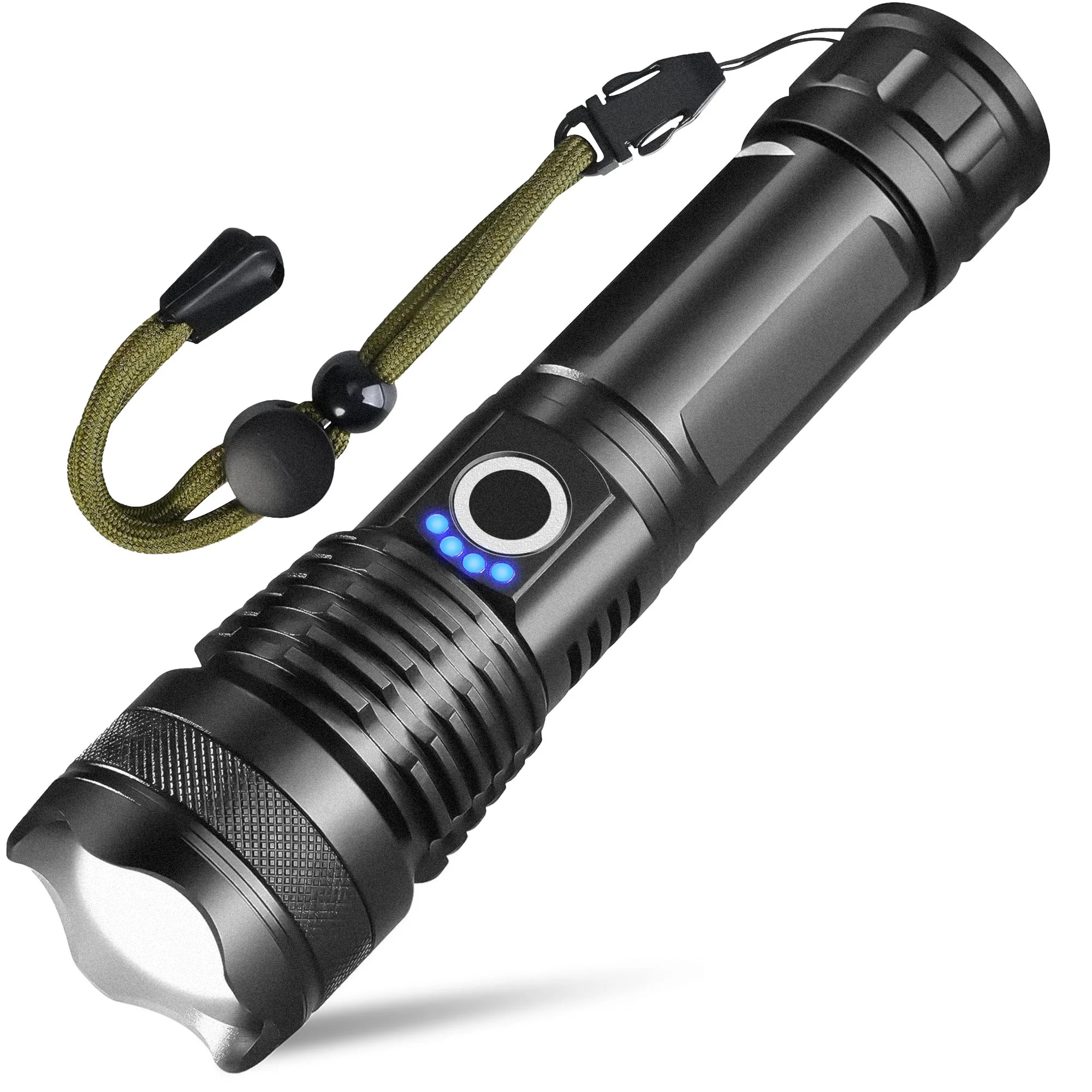 Qunler 90000 Lumens Powerful Flashlight, USB Rechargeable Waterproof XHP70 Searchlight Super Brig... | Walmart (US)