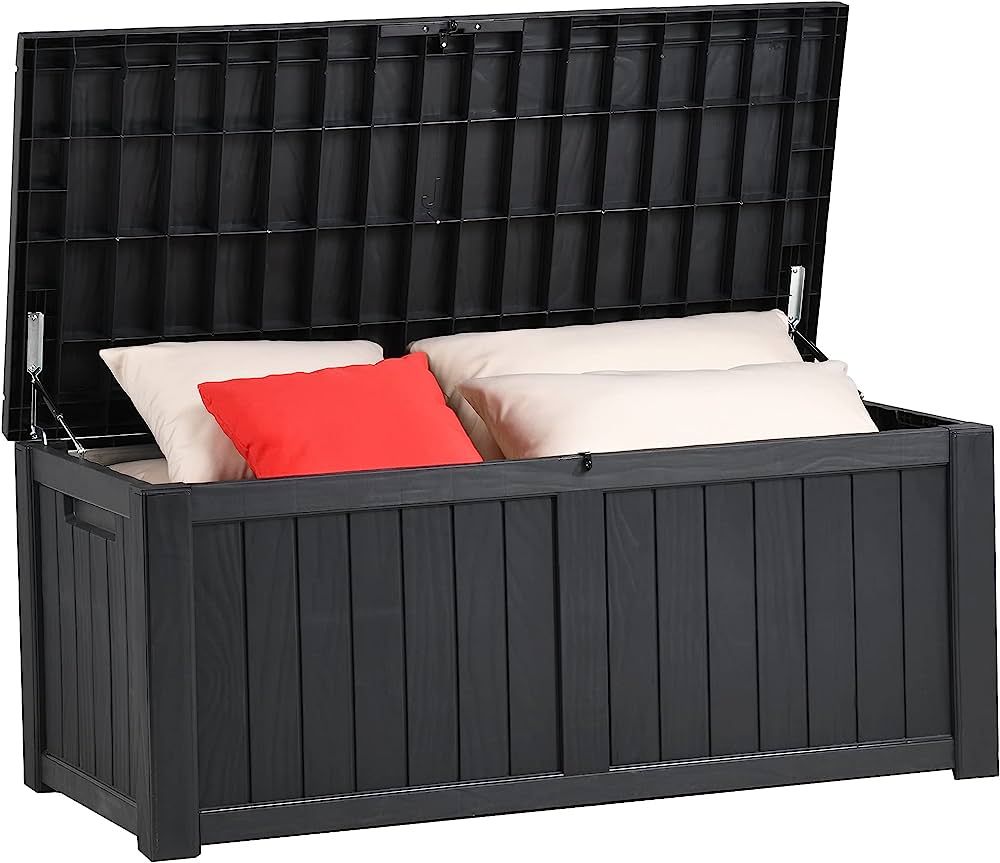 YITAHOME 120 Gallon Outdoor Storage Deck Box, Large Resin Patio Storage for Outdoor Pillows, Gard... | Amazon (US)