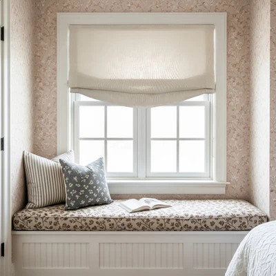 Hazel Belgian Linen Relaxed Roman Shades | Curtarra