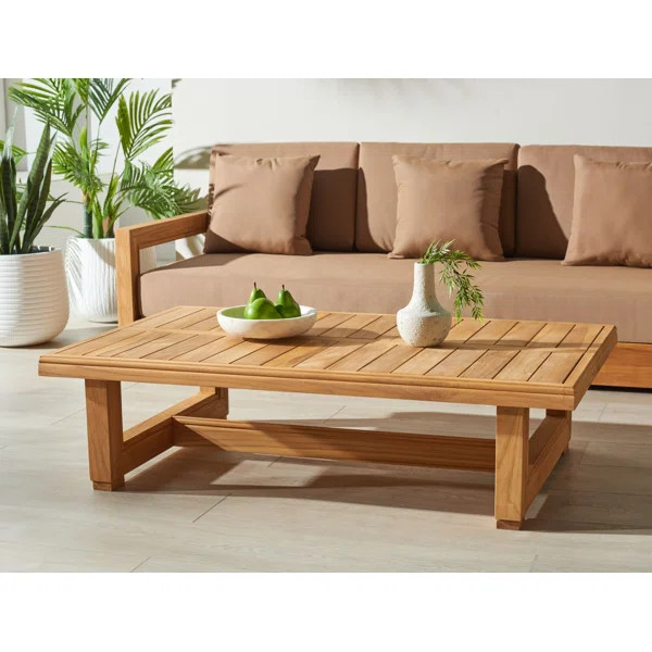 Montford Outdoor Teak Coffee Table | Perigold