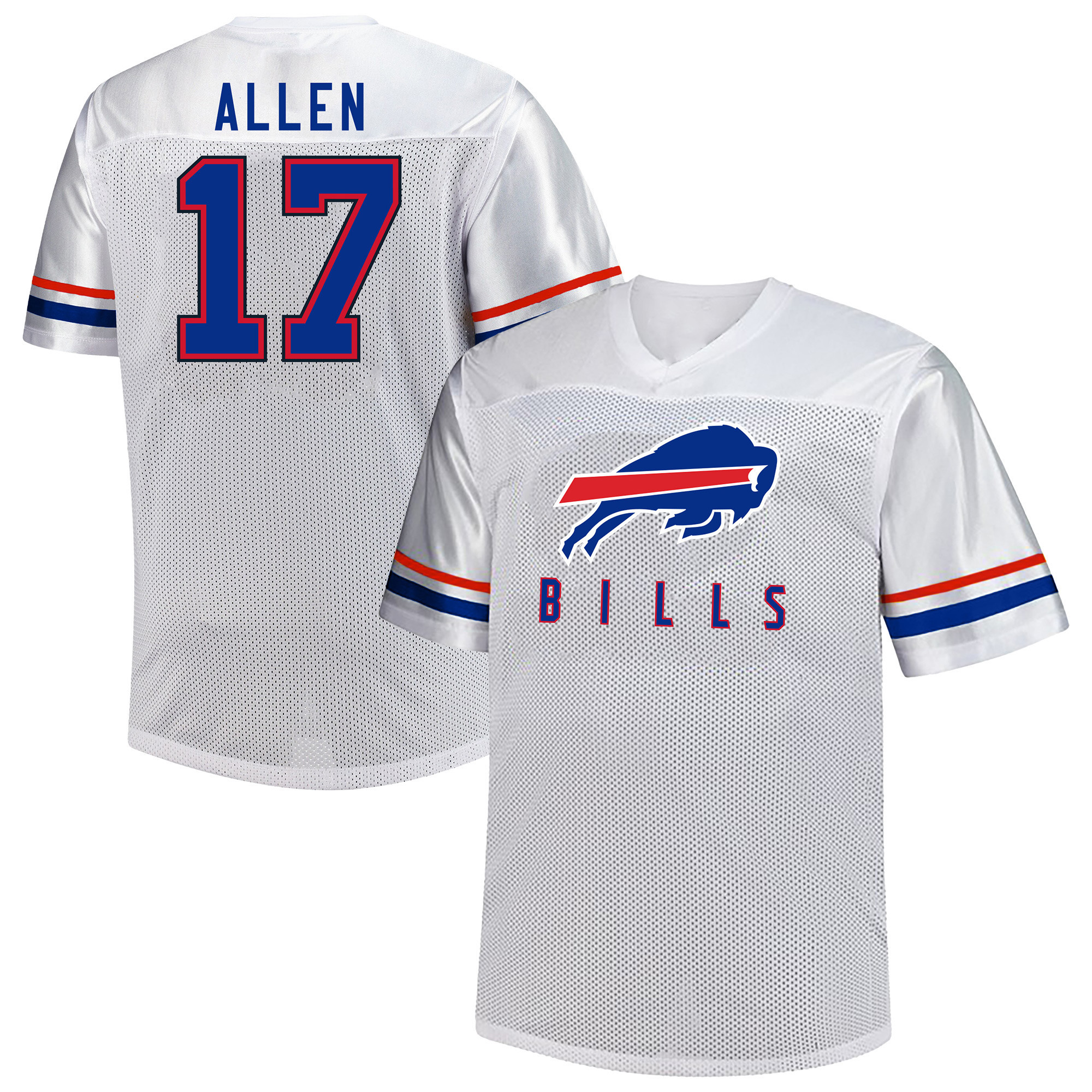 Men's Fanatics Josh Allen White Buffalo Bills Big & Tall V-Neck Fashion Jersey | Fanatics