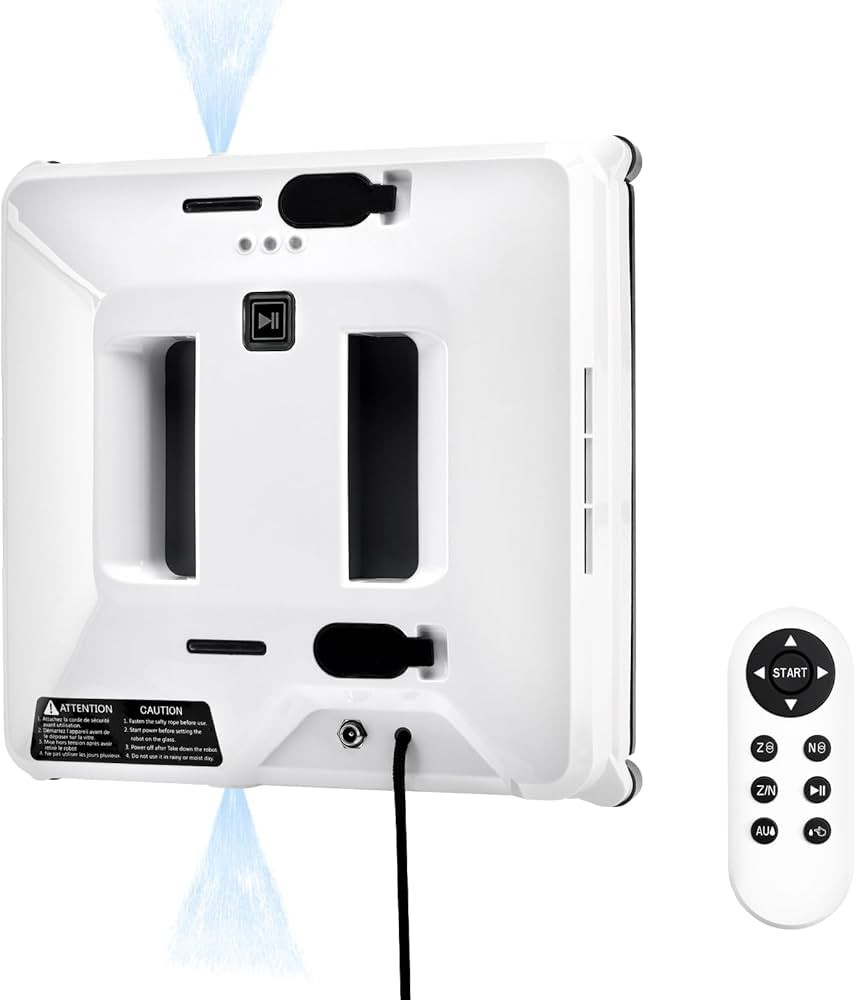 Window Cleaning Robot 3000Pa Suction, Auto Water Spray, Intelligent Path Planning,3 Modes,Remote ... | Amazon (US)