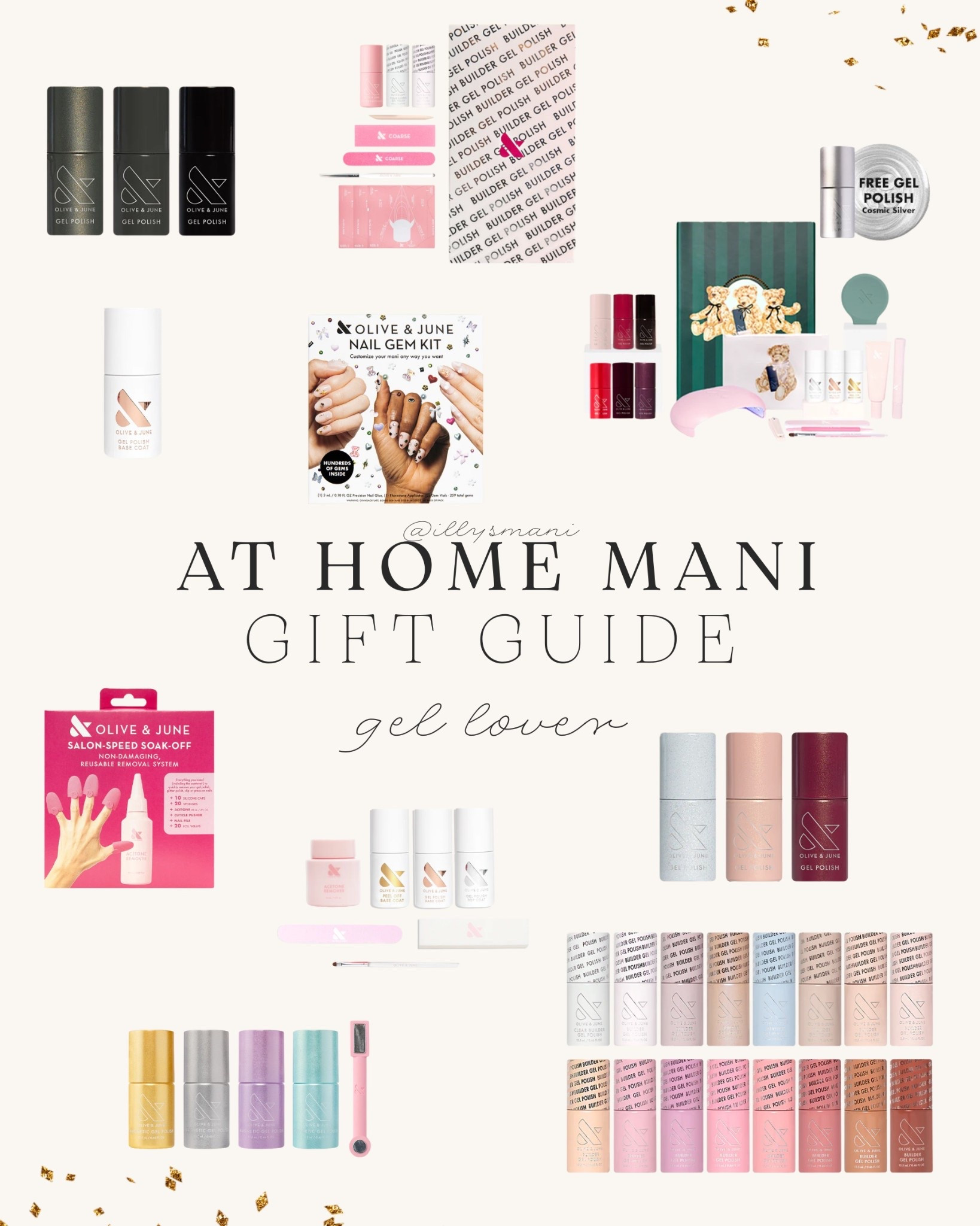 A guide for the at home gel mani enthusiast. Everything here is on SALE at Olive & June. Use code: SALE25 to save 25% off!


#LTKBeauty #LTKGiftGuide #LTKCyberWeek