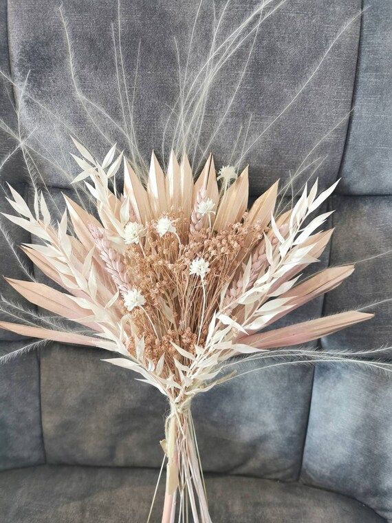 ROSIE / Pink sunpalm flower Arrangement / Dried Flower | Etsy | Etsy (US)