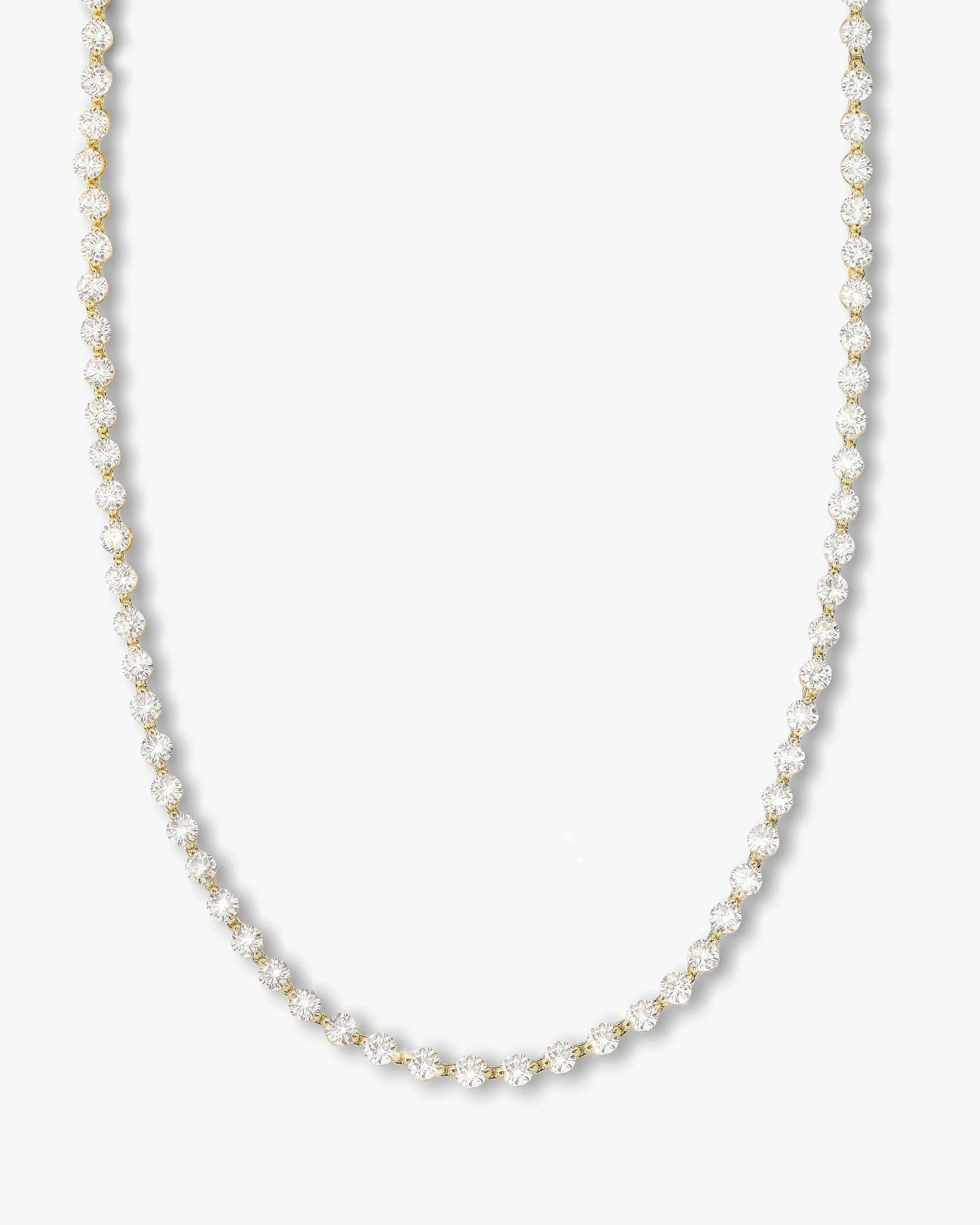 She's an Icon Tennis Necklace 16" - Gold|White Diamondettes | Melinda Maria Jewelry