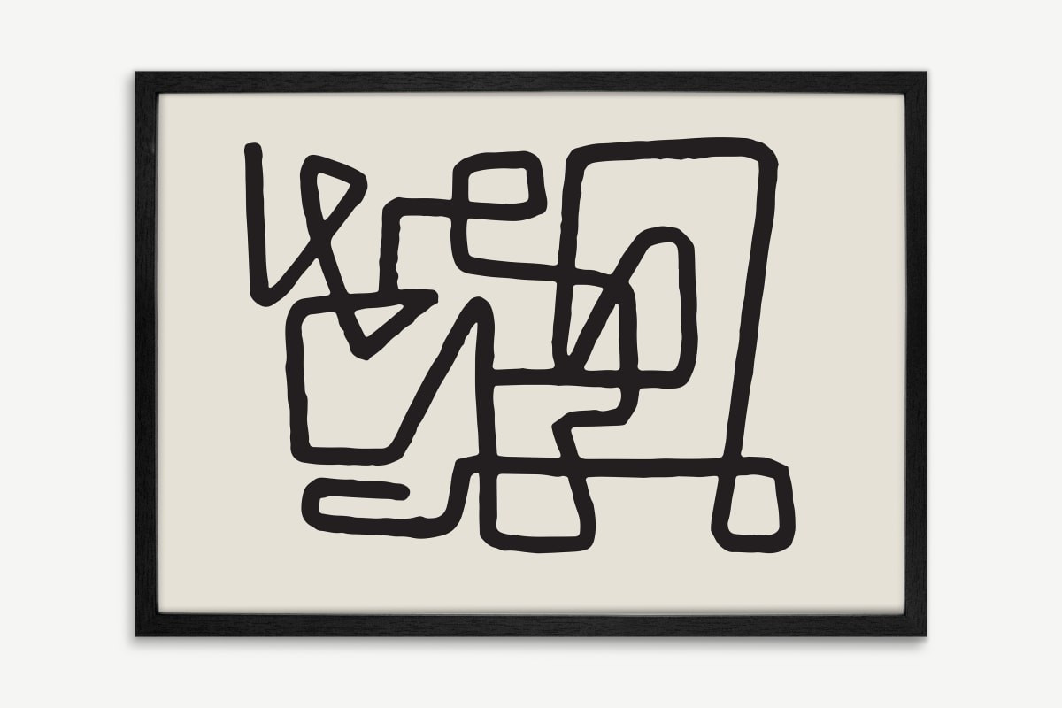 HomeAccessoiresWandbilderAbstract Knot gerahmter Kunstdruck (A1) | MADE.com (DE & AT)