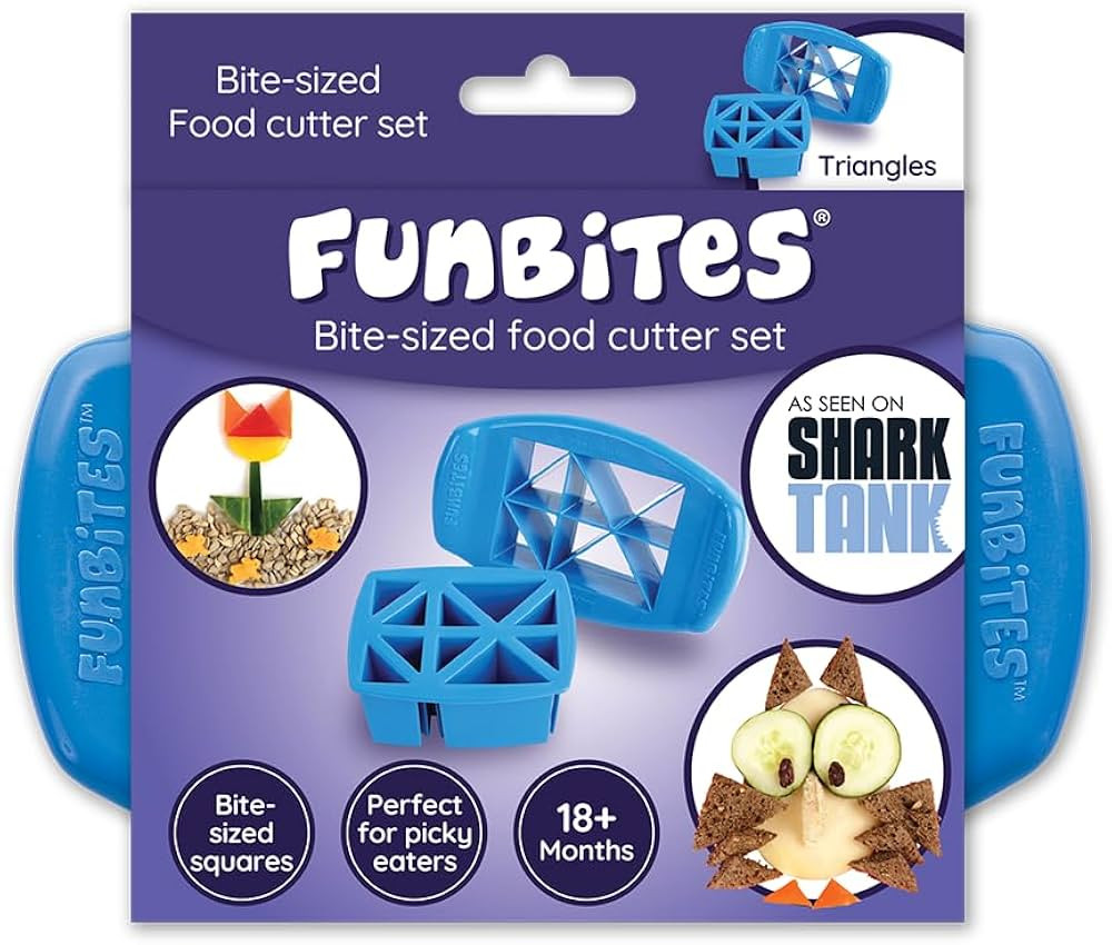 Food Cutter for Kids, Blue Triangles | Amazon (US)