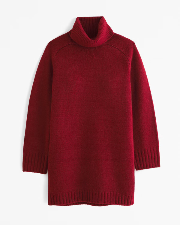 Easy Turtleneck Mini Sweater Dress | Abercrombie & Fitch (US)
