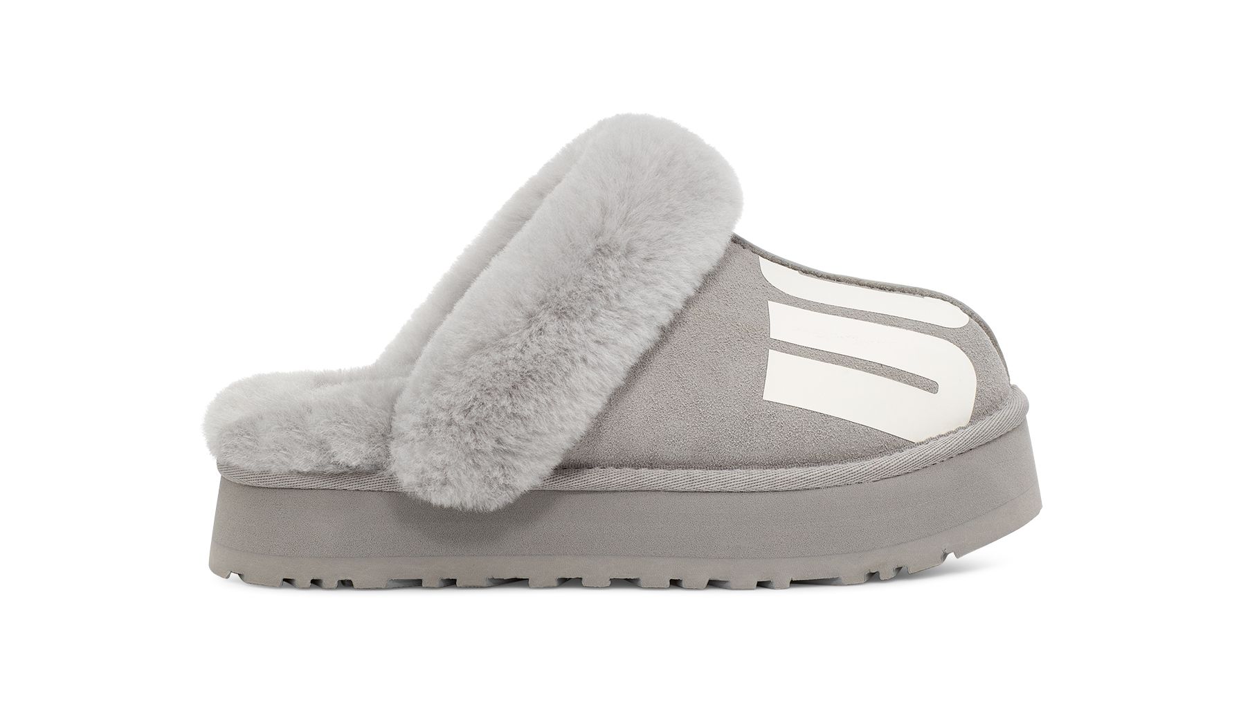 UGG Women's Disquette Chopd Sheepskin Slippers in Cobble, Size 7 | UGG (US)