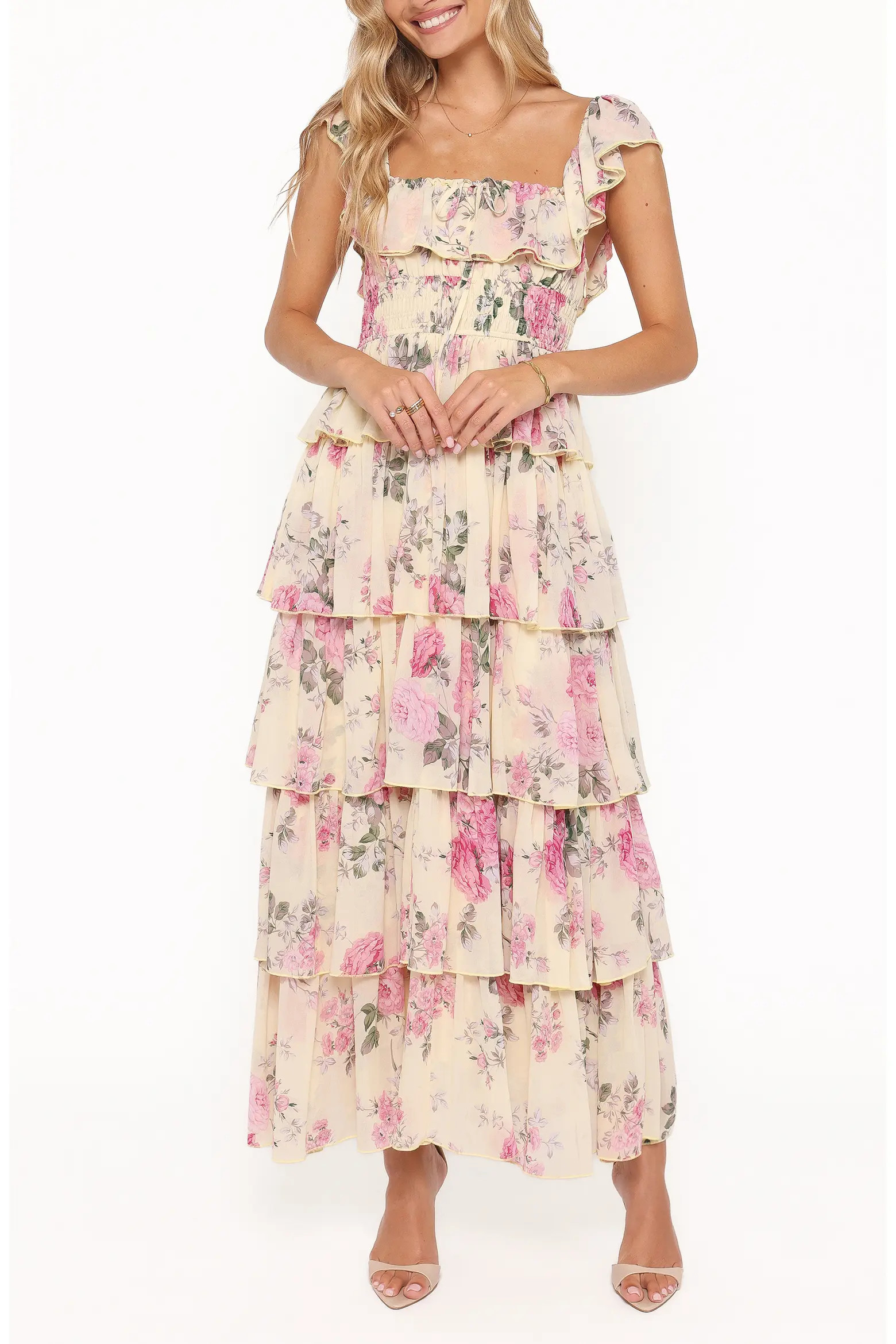 Belle Swiss Dot Tulle Tiered Maxi Dress (Women) | Nordstrom | Nordstrom