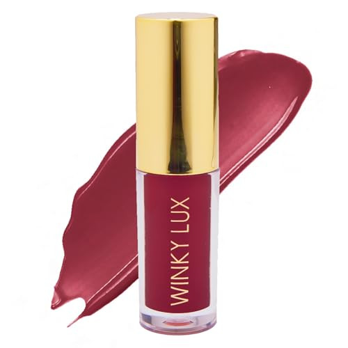 Winky Lux Very There Lip Oil, Red Tinted Lip Gloss, Hydrating Lip Balm with Jojoba Oil, Winter Cherry | Amazon (US)