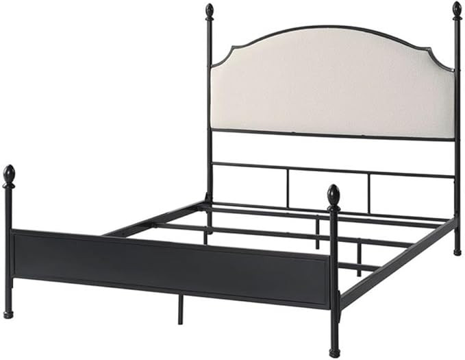 Furniture of America Dahlia Transitional Gunmetal Metal Queen Bed | Amazon (US)