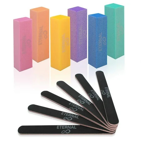 Eternal Cosmetics Nail Files And Buffers Kit. Nail Files + Professional Tools Kit Care Nail Buffers Block Tools for Manicure & Pedicure – Pack of 6 ea. | Walmart (US)