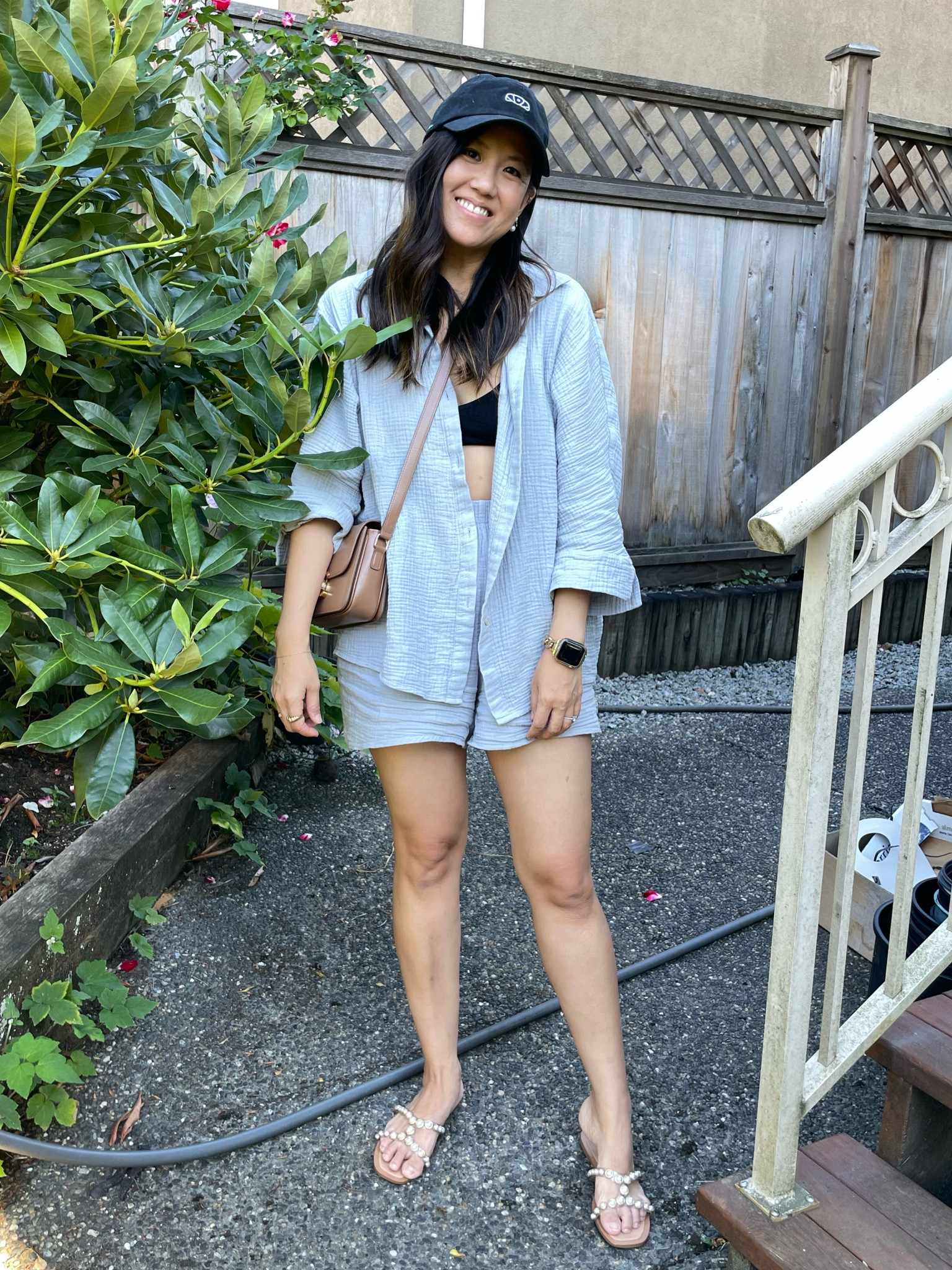 another set I live in lately, in the nicest blue that’s practically a neutral for me! Great to travel with because of the texture — can’t possibly be wrinkled and great to pair with other items  

5’4, typical S in tops; M/29 in bottoms wearing size L  bc I found the waist in shorts a bit tight.  

#LTKSeasonal #LTKtravel #LTKunder50