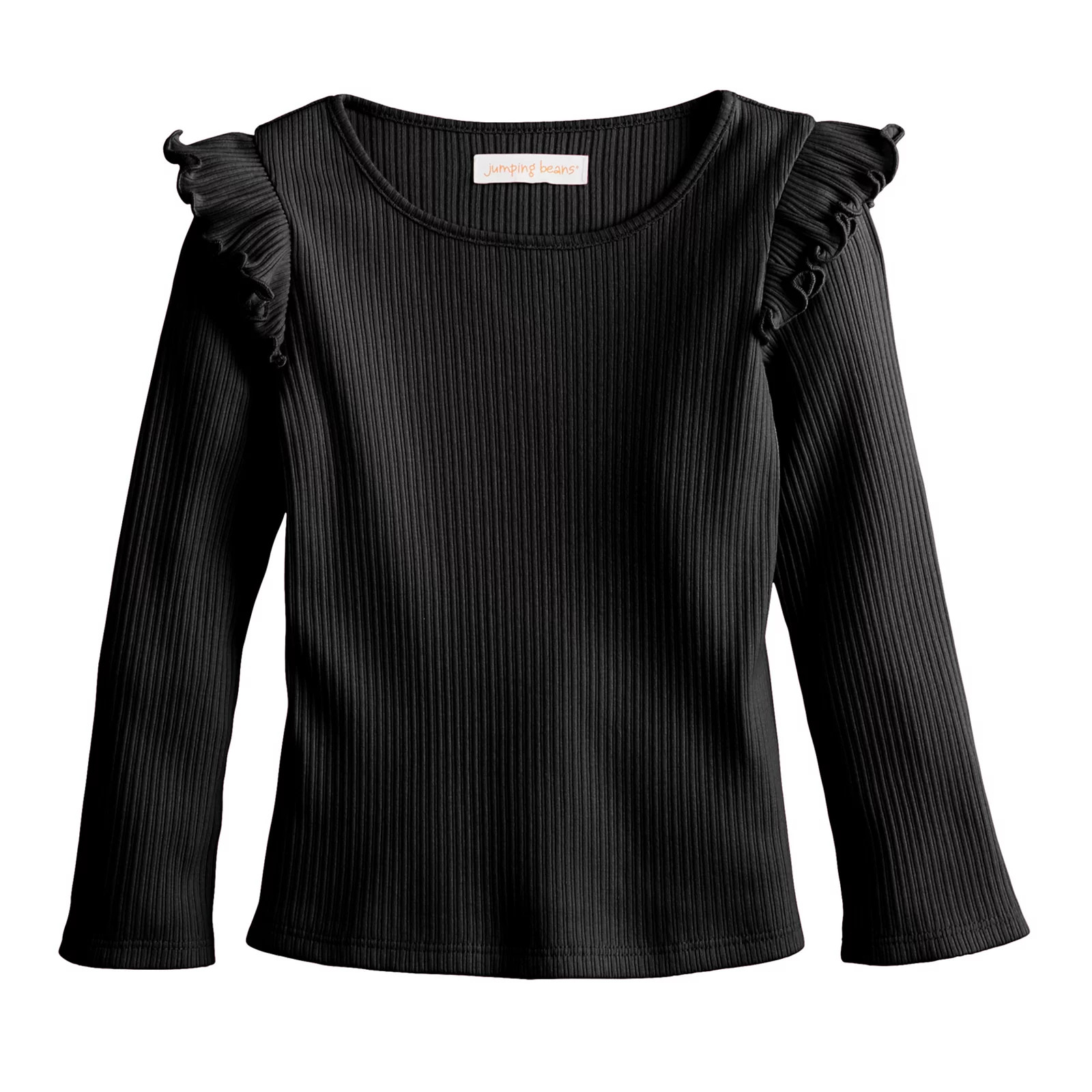 Baby & Toddler Girl Jumping Beans® Long-Sleeve Ruffle Top | Kohl's