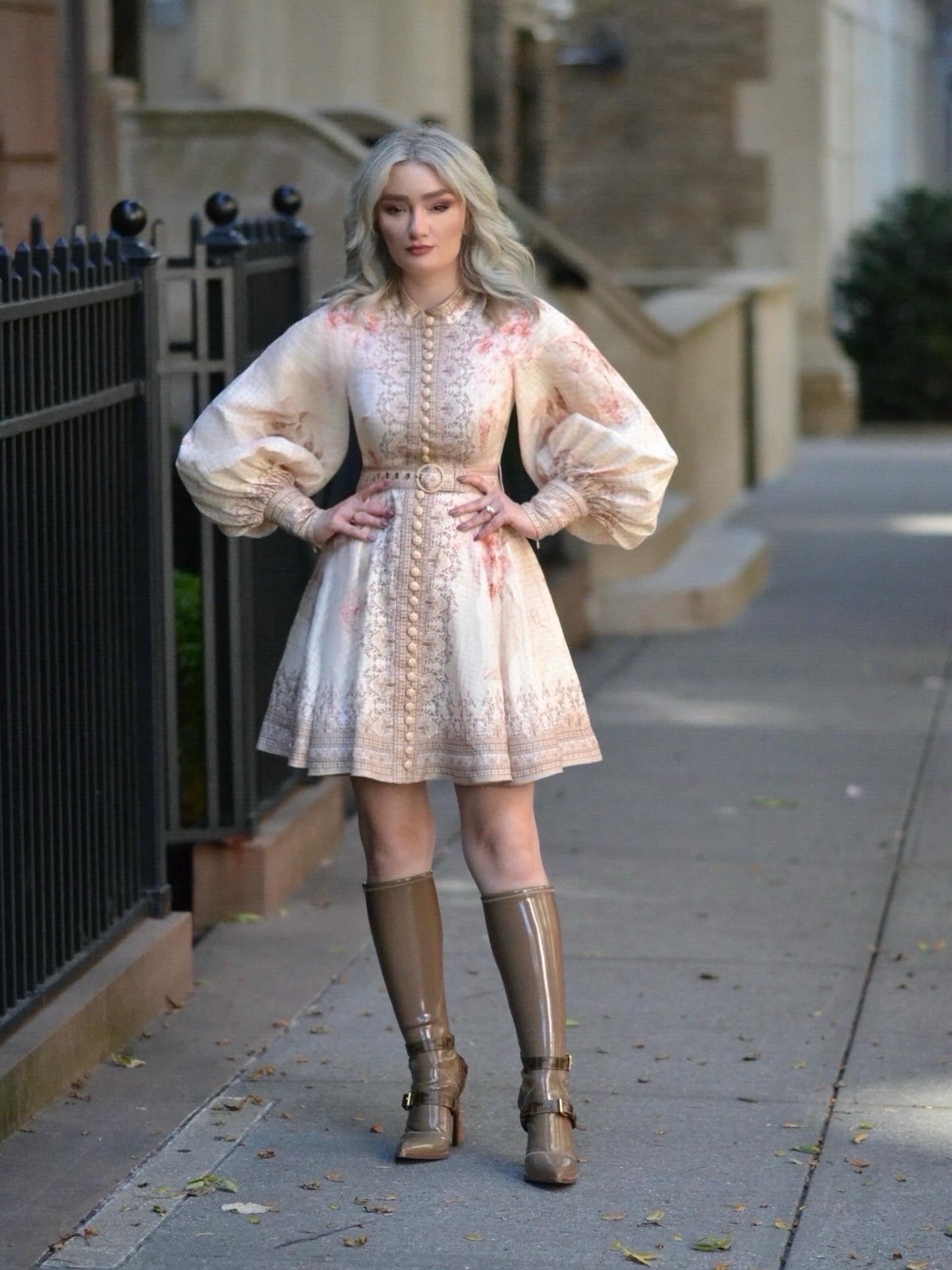 A moment for the dress 🤍 @zimmermann