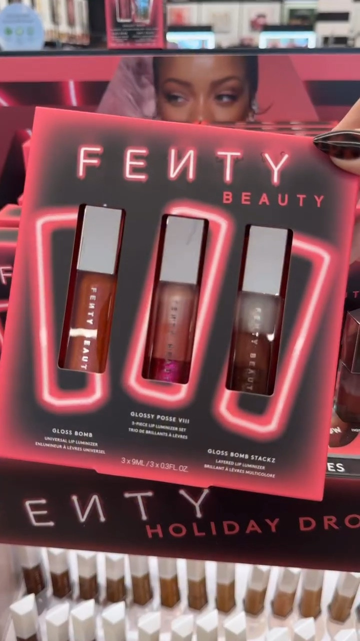 Holiday gloss is my fav - New @fentybeauty holiday set Glossy Posse VIII - featuring all new shades 
#fentybeauty #glossylips #lipglosses #newmakeup #softglammakeup

#LTKSaleAlert #LTKGiftGuide #LTKBeauty
