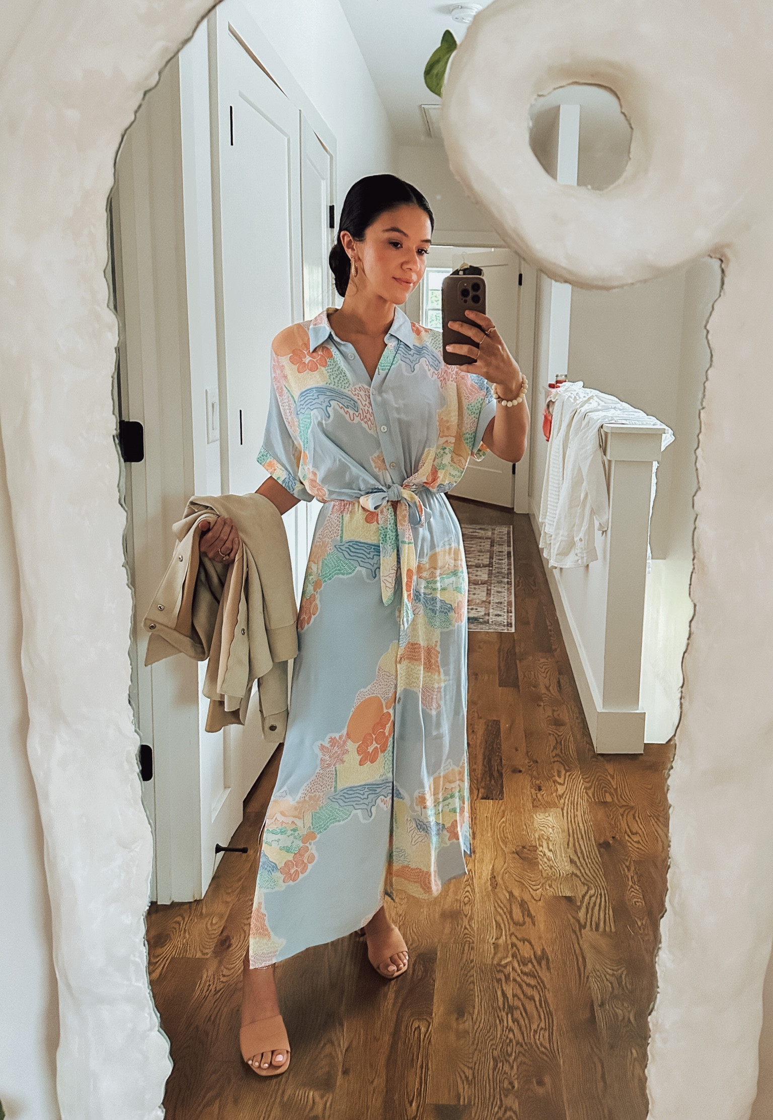 Summer midi dress (maxi on me) for my fiancé’s work dinner 🩵

#LTKunder100 #LTKFind #LTKSeasonal