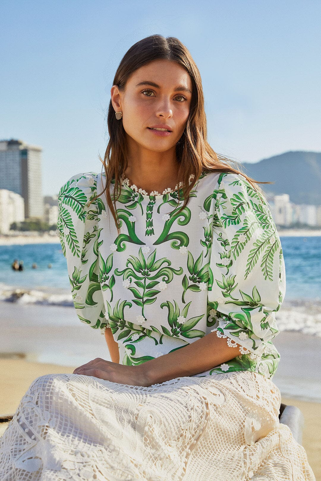 Off-White Milani Blouse | FarmRio (US)