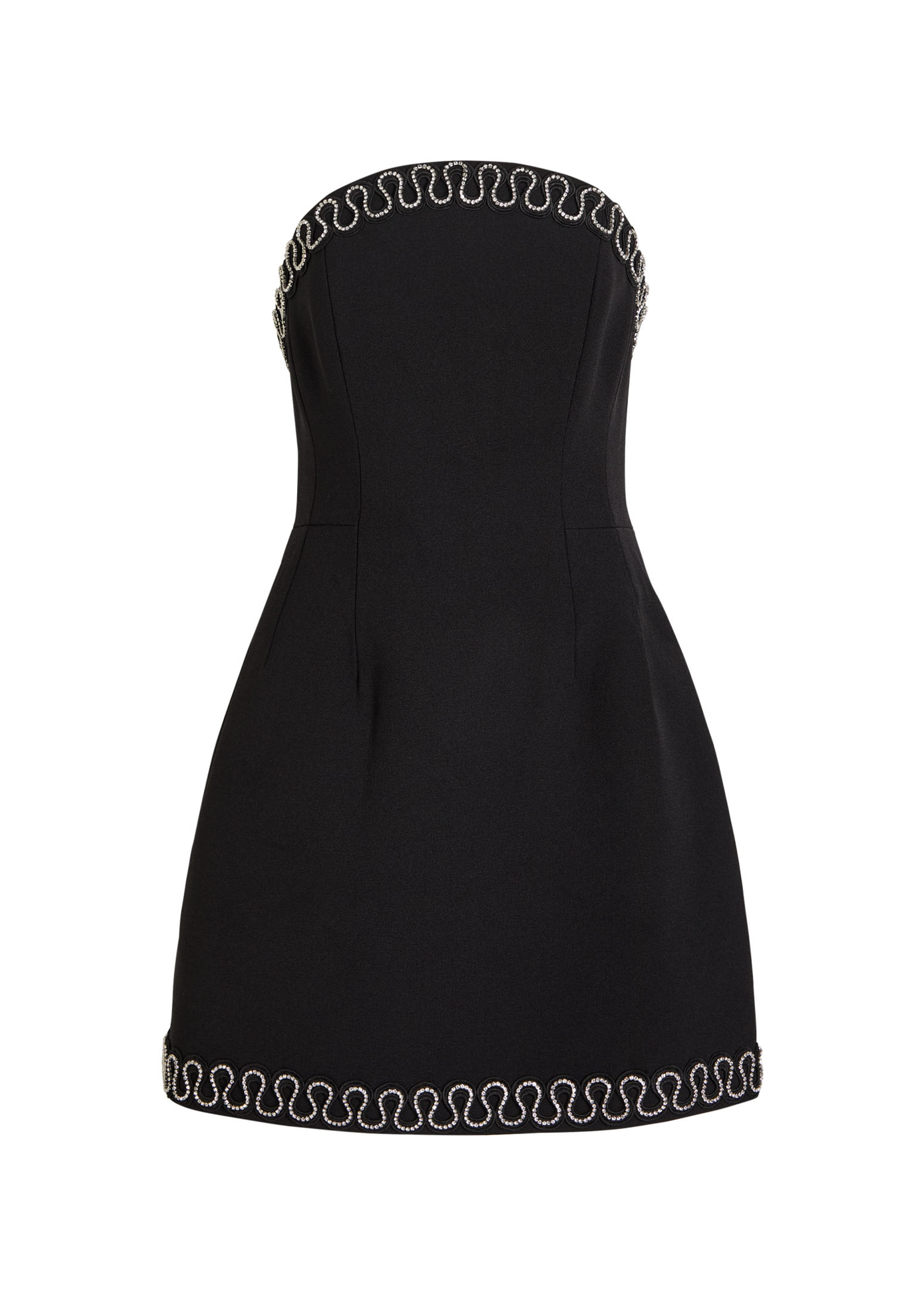 NYX crystal-embellished crepe mini dress | Harvey Nichols