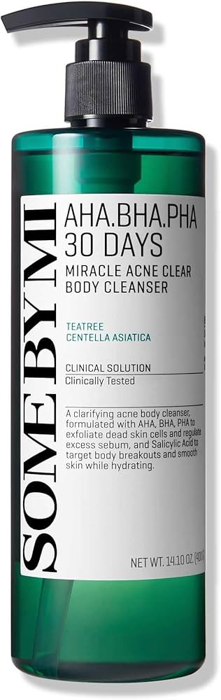 SOME BY MI AHA BHA PHA 30 Days Miracle Acne Clear Body Cleanser 13.5oz – Salicylic Acid & Tea T... | Amazon (US)