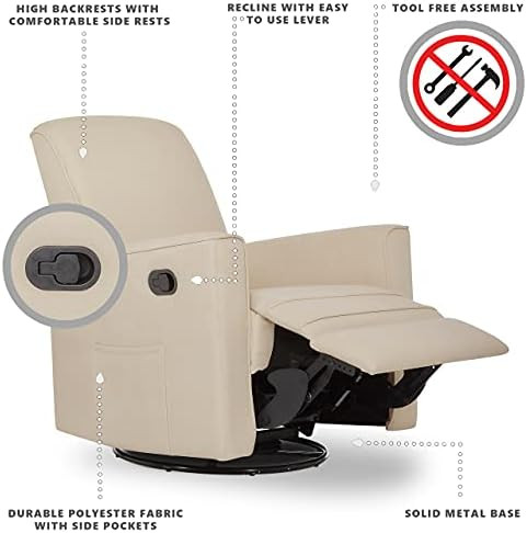 Evolur Raleigh Basic Glider, Recliner and Rocker in Shell | Amazon (US)