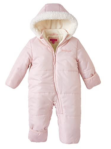 Pink Platinum Baby Girls Snowsuit - One Piece Infant Winter Suit Breathable Hooded Baby Snowsuit - Newborn Winter Clothes, Size 9/12M, Blush | Amazon (US)