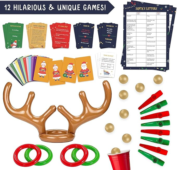 12 Games of Christmas - 12 Hilarious Holiday Games [Family Party Games Pack for Kids, Teens & Adu... | Amazon (US)