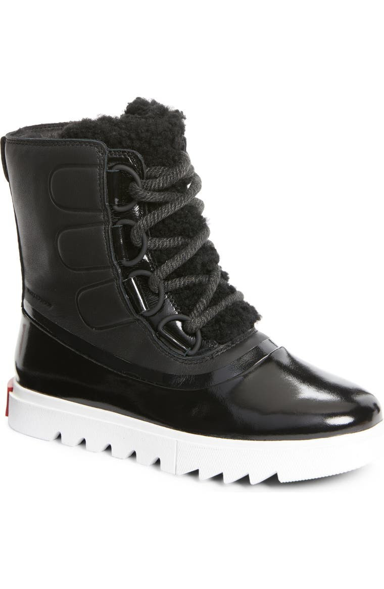 Joan of Arctic Genuine Shearling Trim Next Lite Snow Boot | Nordstrom