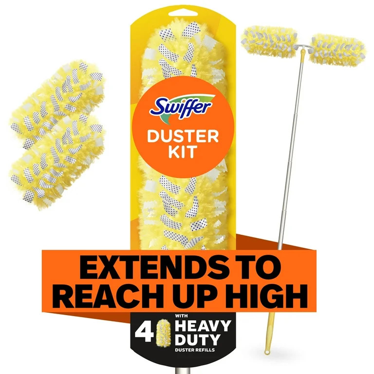 Swiffer Dusters with Extension Pole, Cleaning Kit includes 6ft Extendable Handle + 4 Duster Refil... | Walmart (US)