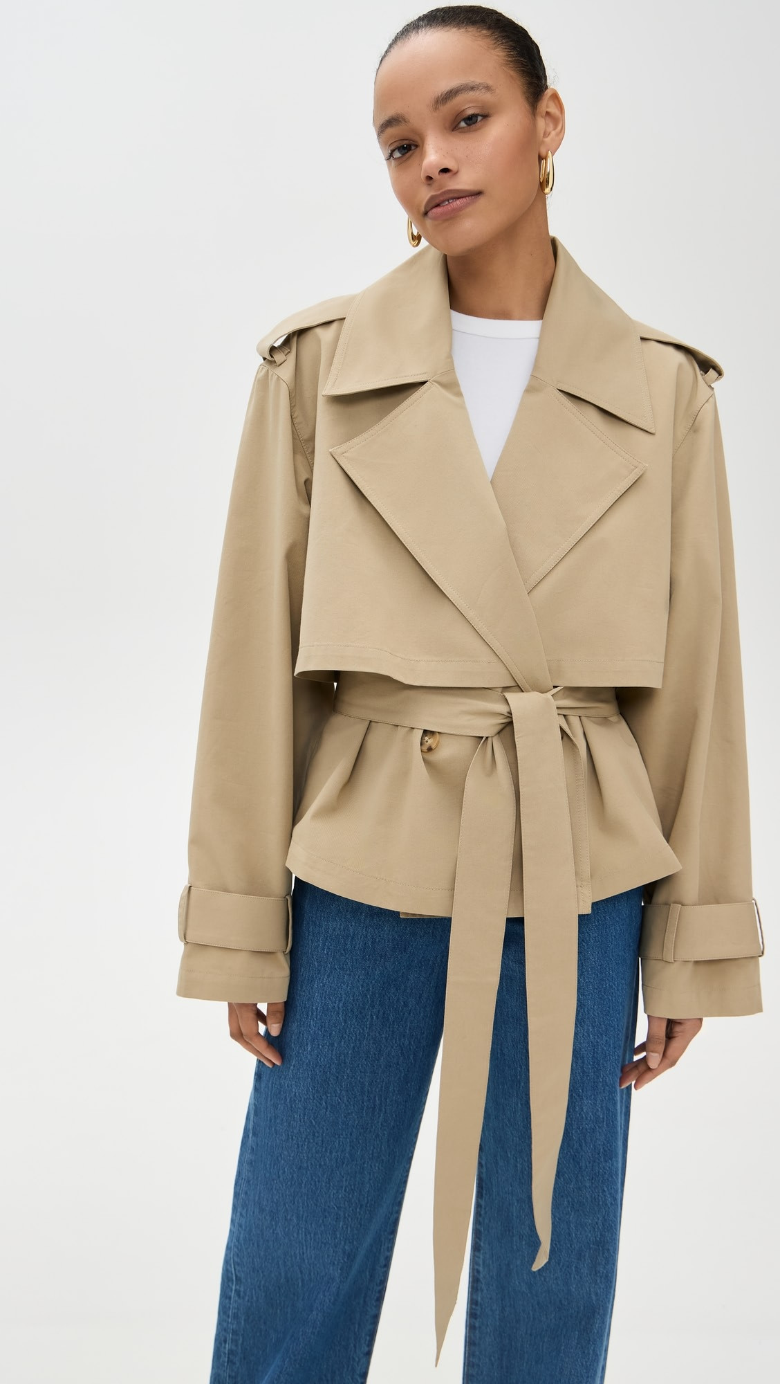 The Liz Cropped Trench Coat | Shopbop