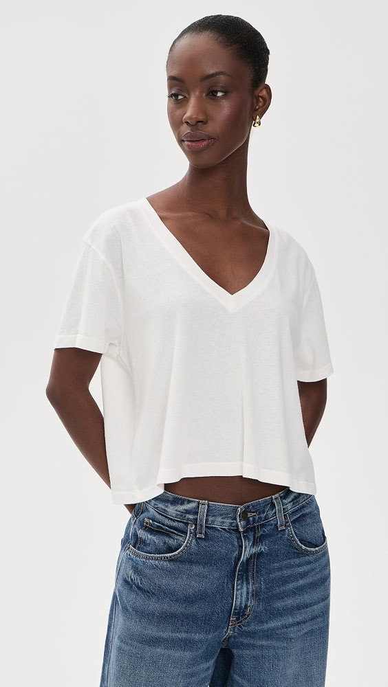 ASKK NY Shrunken V Neck Tee | Shopbop | Shopbop