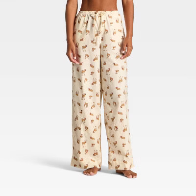 Women's Flannel Wide Leg Pajama Pants - Wild Fable™ | Target