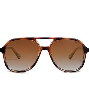SOJOS Retro Square Polarized Aviator Trendy Sunglasses for Women and Men | Amazon (US)