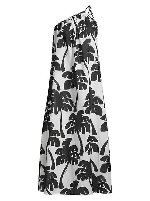 Farm Rio Coconut Printed Cotton Cover-Up Midi-Dress | Saks Fifth Avenue