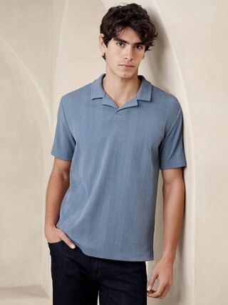 Variegated Ribbed Polo | Banana Republic Factory