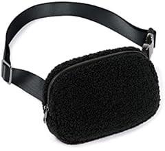 ODODOS Fleece Mini Belt Bag with Adjustable Strap, Sherpa Small Waist Pouch Fanny Pack for Workou... | Amazon (US)