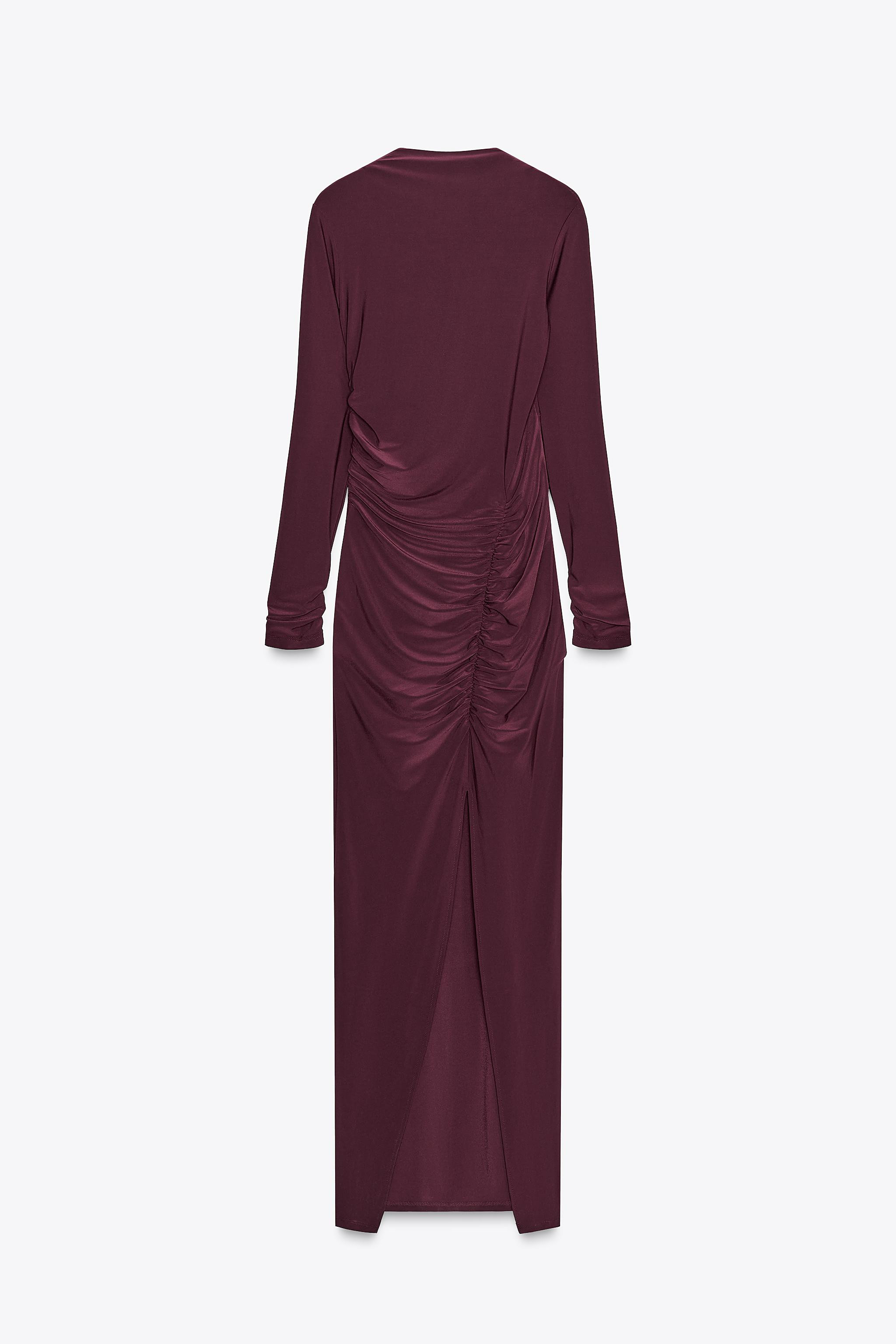 BACKLESS DRAPED DRESS | Zara US