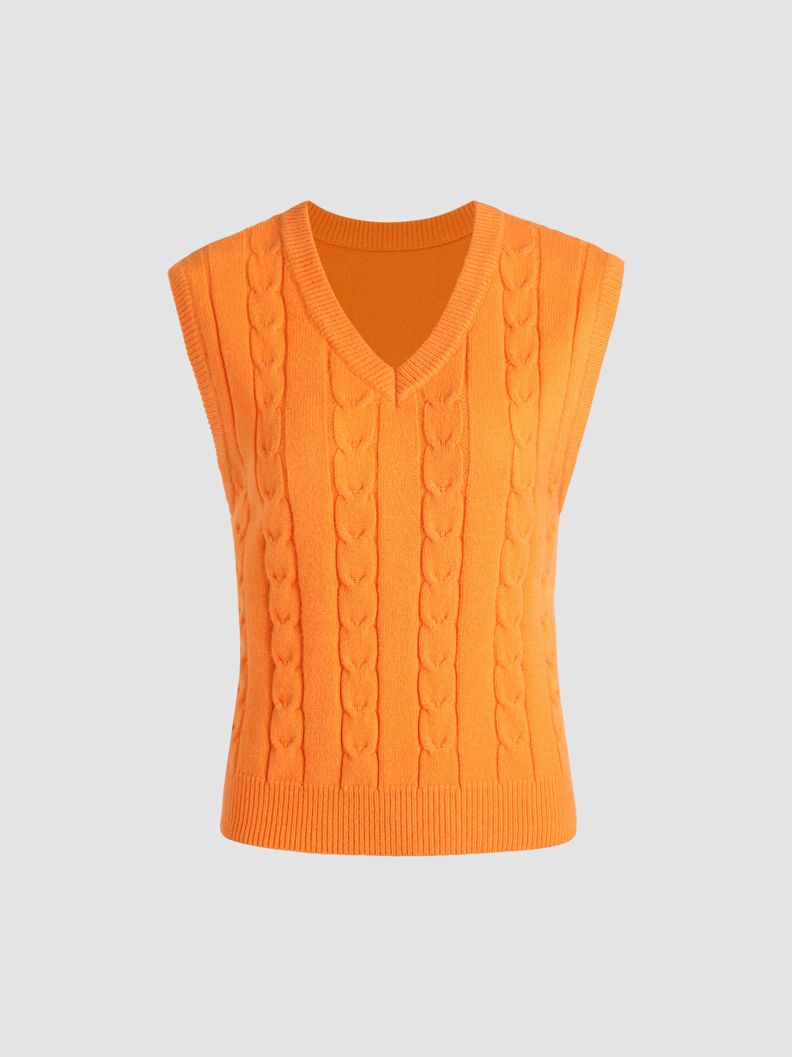 Essential Orange Sweater Vest - Cider | Cider